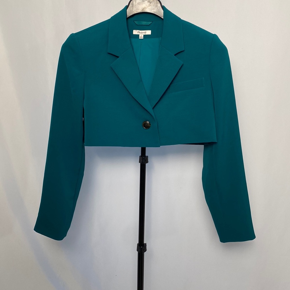 Madewell cropped blazer